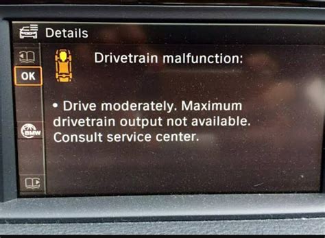 Received the dreaded <b>DriveTrain</b> <b>malfunction</b> warning when turning on a parkway on Tuesday, August 8 and accelerating quickly. . Bmw drivetrain malfunction drive moderately